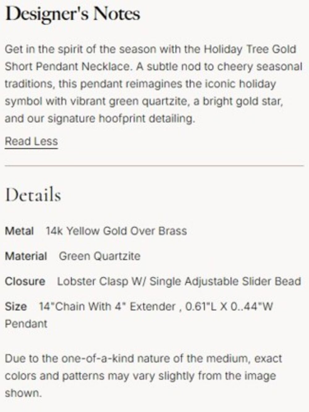 New Kendra Scott Holiday Tree Necklace Gold Green Christmas w/ Pouch Authentic! - Picture 9 of 9
